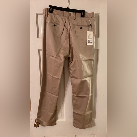 NWT 34 Waist flat front khaki straight leg Matchstick pants - Picture 7 of 8